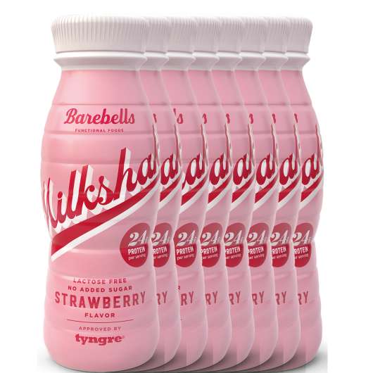 Barebells Protein Milkshake Strawberry 8-Pack
