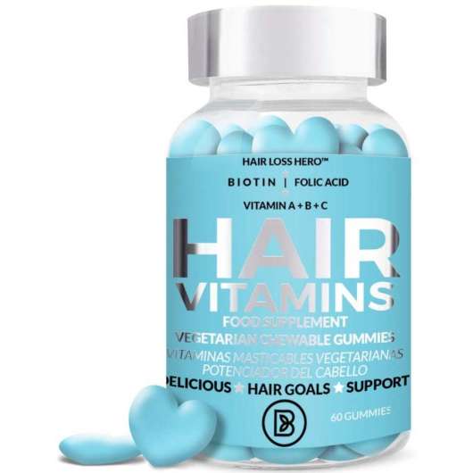Biovène Hair Loss Hero Hair Vitamins Daily Supplement Chewable Gummies