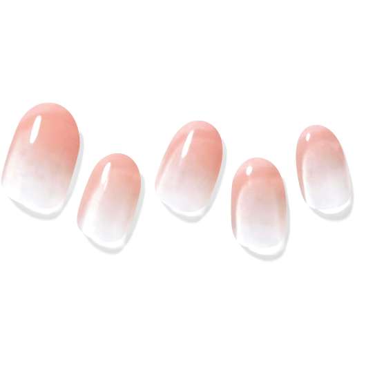 Dashing Diva Glaze Semi Cured Gel Premium Art Nail Strips Coral Blosso