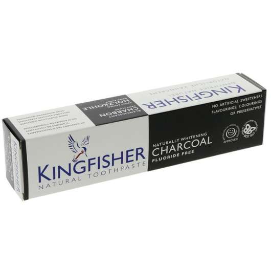 Kingfisher Activated Carbon Toothpaste Whitening Fluor Free 100 ml