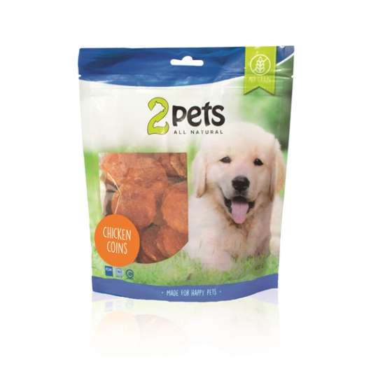 2pets Dogsnack Chicken Coins 400 g