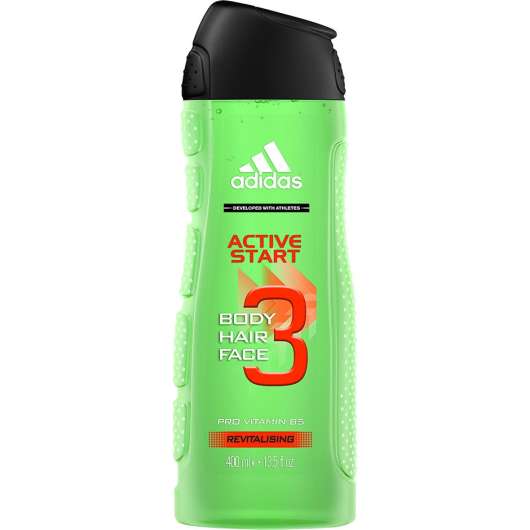 3 in 1 Active Start Shower Gel, 400 ml Adidas Duschcreme