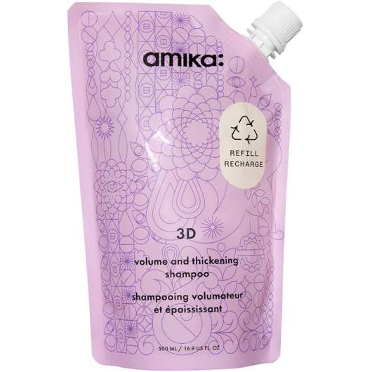 3D Volume & Thickening, 500 ml Amika Shampoo