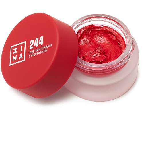 3INA The 24H Cream Eyeshadow 244 Red