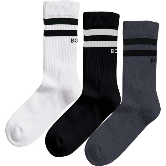3P Core Crew Sock White/Black/Grey