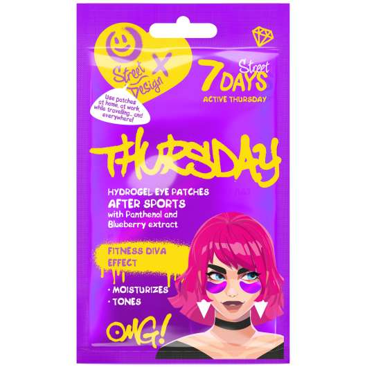 7DAYS Beauty Active Thursday Hydrogel eye patches 2 g