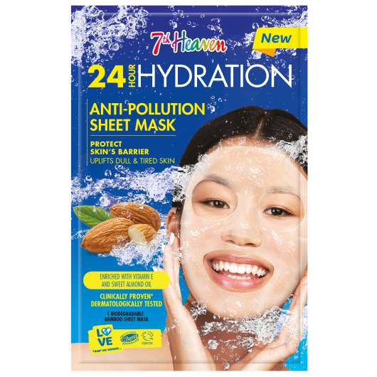 7th Heaven 24 Hour Hydration Anti-Pollution Sheet Mask