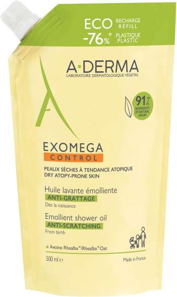 A-derma Exomega Control Shower Oil Refill 500 ml