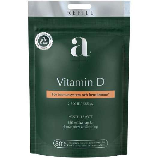 A+ Vitamin D 180 mjuka kapslar Refill