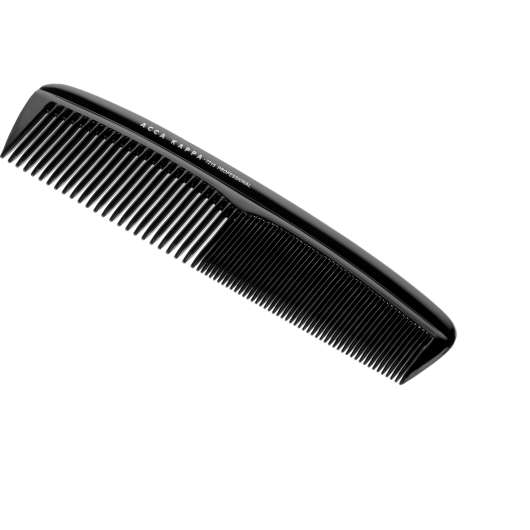 Acca Kappa Professional Fine Coarse Trimming Comb – 7215 Black
