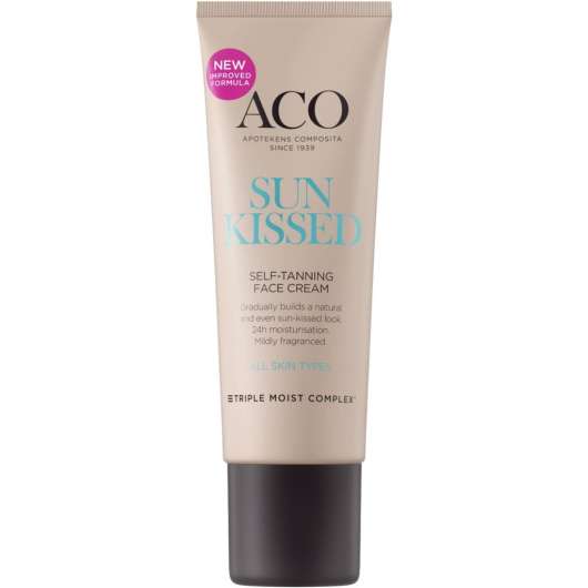 Aco Aco Sunkissed Self-Tanning Face Cream Brun-Utan-Sol 50 ml