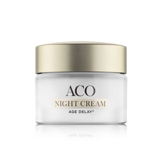 ACO Face Age Delay+ Night Cream Anti Age Nattkräm Parfymerad 50 ml