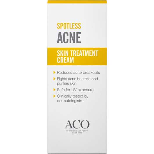 Aco Spotless Acne Treatment Cream Behandlar Akne 30 g