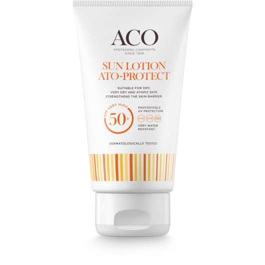 Aco Sun Atoprotect Lotion SPF50+ Solskydd Torr & Atopisk Hud 150 ml