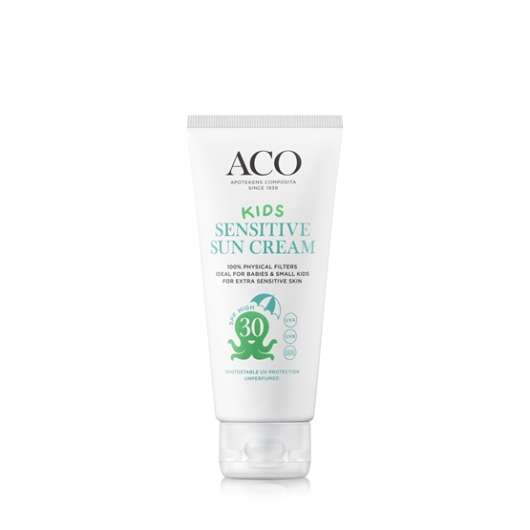 ACO Sun Kids Sensitive Cream SPF30 Oparfymerad 150 ml