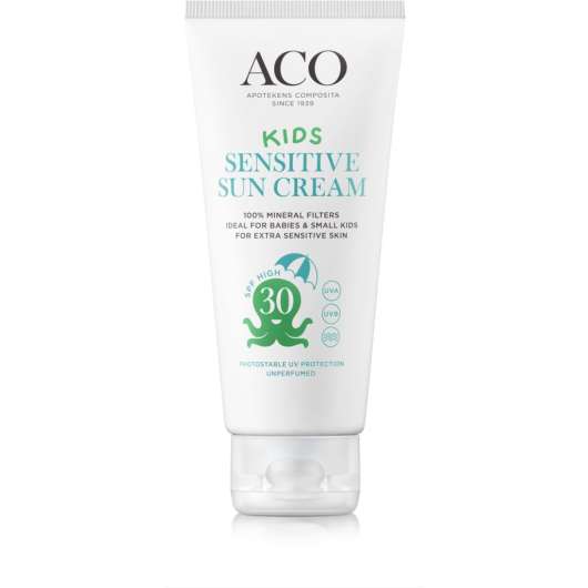 Aco Sun Kids Sensitive Cream SPF30 Solskydd Barn 100 ml