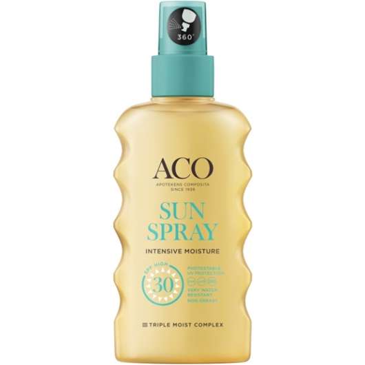 ACO Sun Pump Spray SPF30 Parfymfri Solskydd Kropp 175 ml