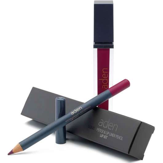 Aden Liquid Lipstick + Lipliner Pencil Set Medusa 27