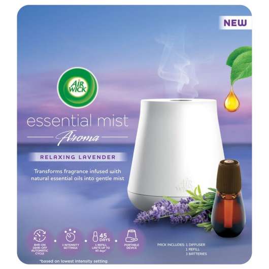Air Wick Essential Mist Relaxing Lavender Diffuser + Refill 20 ml