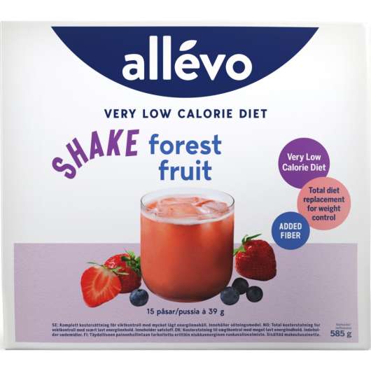 Allévo Shake Forest Fruit, VLCD 15 st