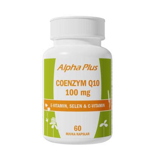 Alpha Plus Coenzym Q10 100 mg 60 mjuka kapslar