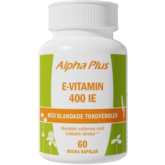 Alpha Plus E-vitamin 400 IE 60 Soft Caps