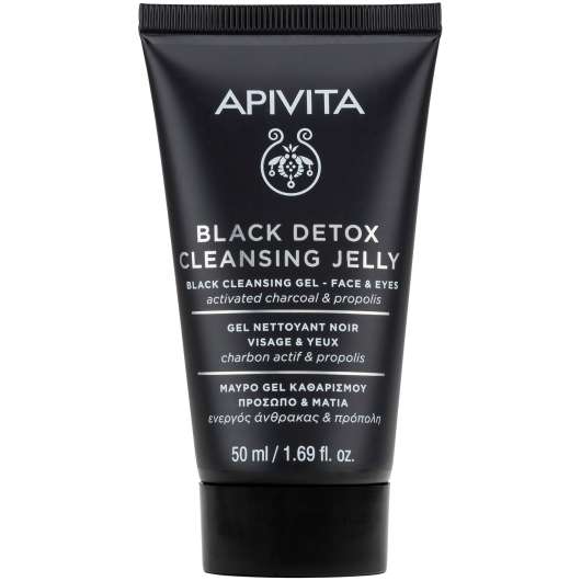 APIVITA Black Detox Cleansing Jelly  Black Cleansing Gel – Face & Eyes