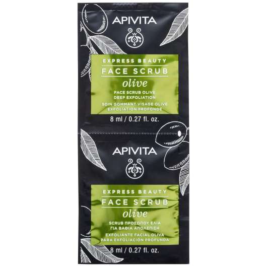 APIVITA Express Beauty Face Scrub for Deep Exfoliation with Olive  2X8