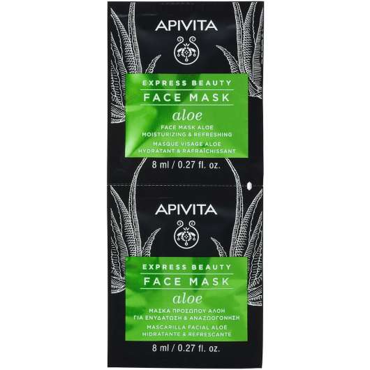 APIVITA Express Beauty Moisturizing & Refreshing Face Mask with Aloe 2