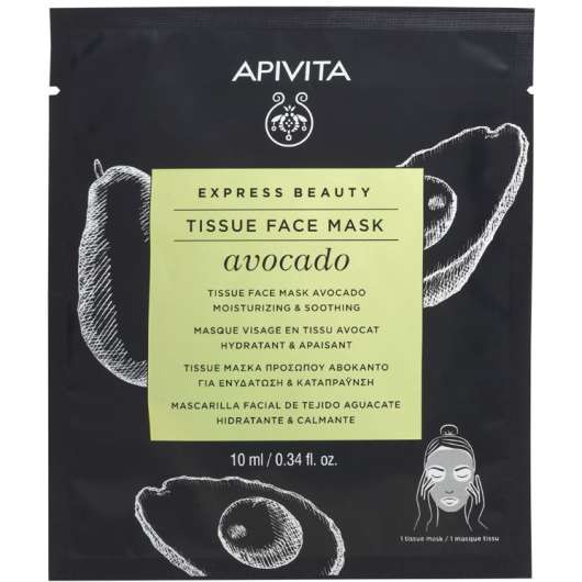 APIVITA Express Beauty Tissue Face Mask Moisturizing & Soothing with A