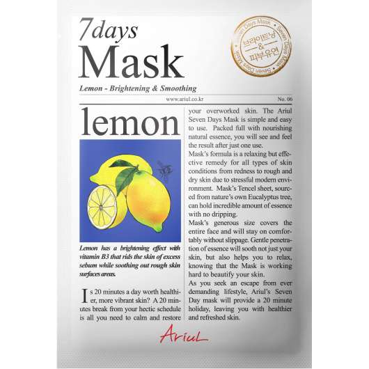 Ariul Lemon 7 Days Mask 20 g