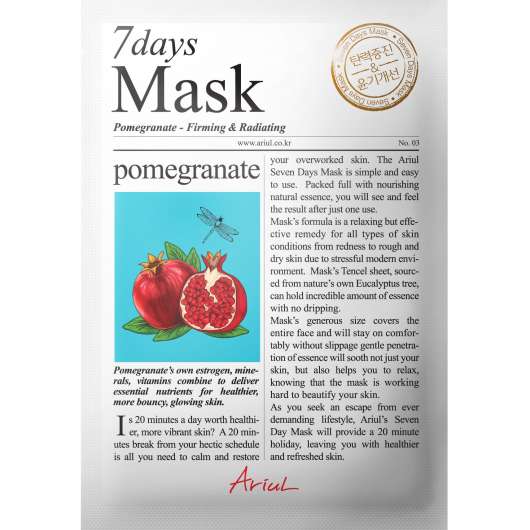 Ariul Pomegranate 7Days Mask 20 g