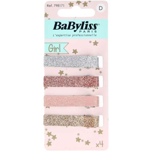 BaByliss Paris Accessories Hårclips Glitter Kids 4 st