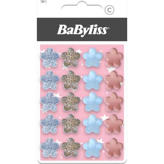 BaByliss Paris Accessories Mini Flower-shaped Clips Kids 20 st