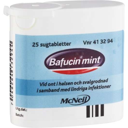 Bafucin Mint Sugtablett 25 st