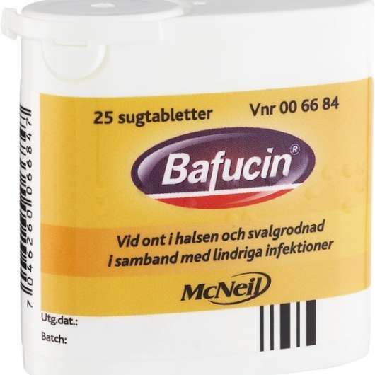 Bafucin Sugtablett 25 st