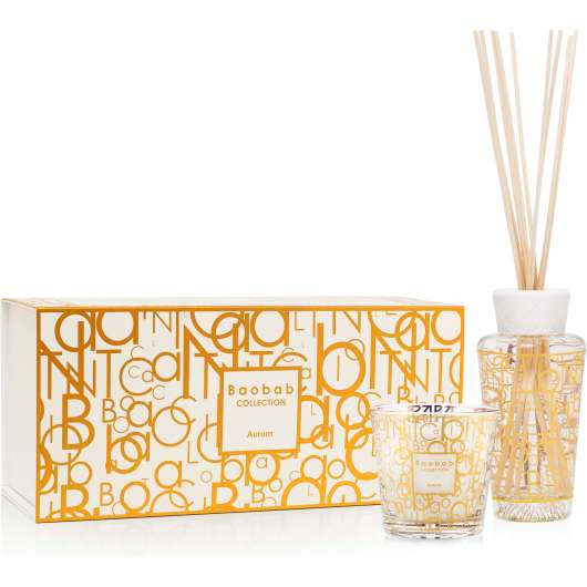 Baobab Collection Aurum Gift Box Fragranced Candle + Diffuser