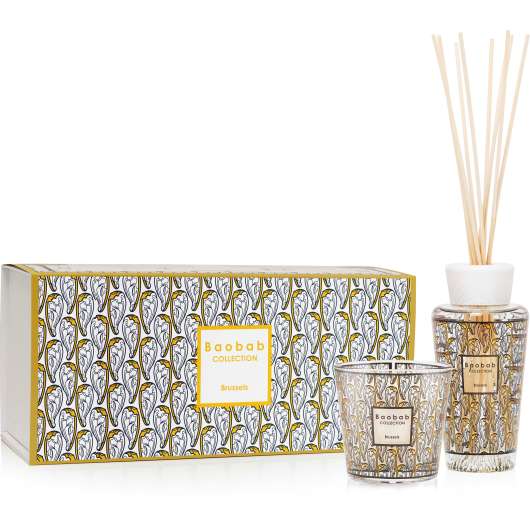 Baobab Collection Brussels Gift Box Fragranced Candle + Diffuser