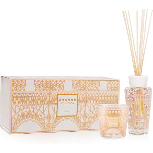Baobab Collection Paris Gift Box Fragranced Candle + Diffuser