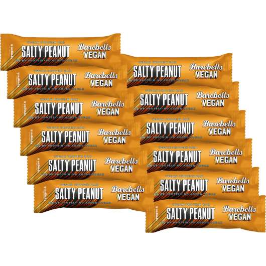 Barebells Vegan Bars Protein Bar Salty Peanut 12-Pack