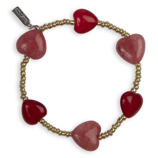 Barnsmycke pfg Stockholm Pearls Kids-Jade Heart Bracelet 11009-01