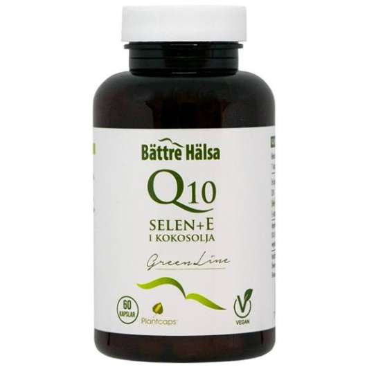 Bättre Hälsa Q10 200 mg + Selen + E 60 kapslar