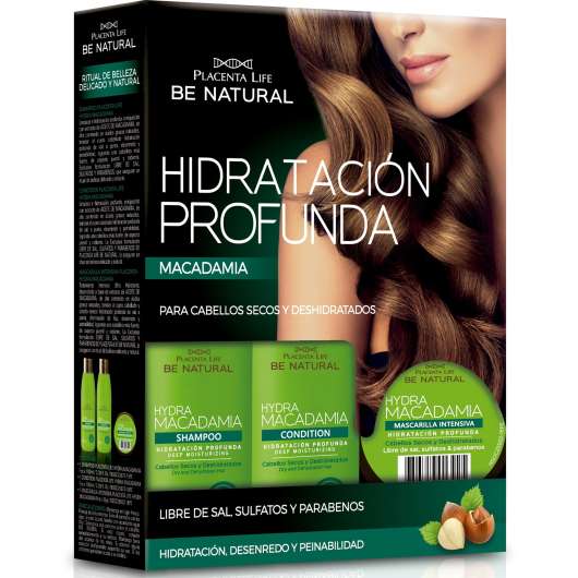 Be natural Hidra Macadamia Pack Hidratación Profunda 235 ml