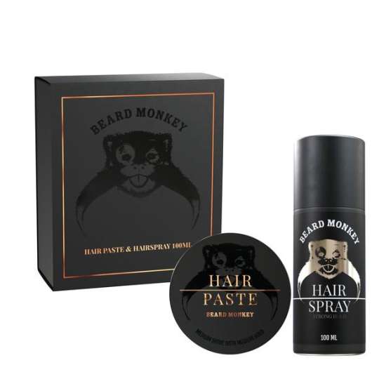 Beard Monkey Giftset Hair 2020 Paste & Hairspray 100 ml