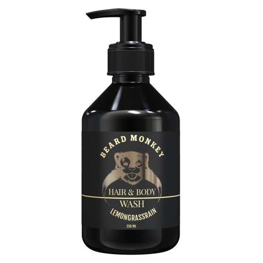 Beard Monkey Hair & body Shampoo Lemongrass 250 ml