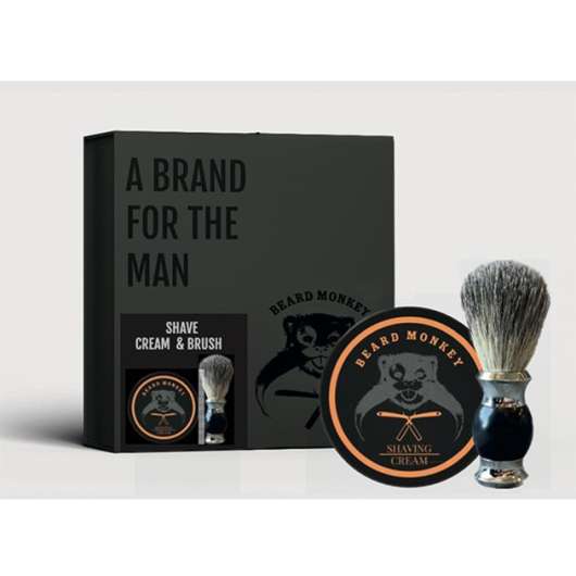 Beard Monkey Shaving cream & Shaving Brush Giftset