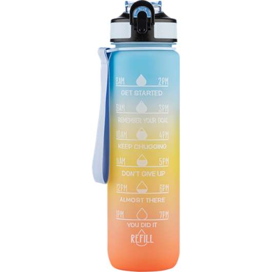 Beauty Rebels Motivational Water Bottle 1 L  Sunrise