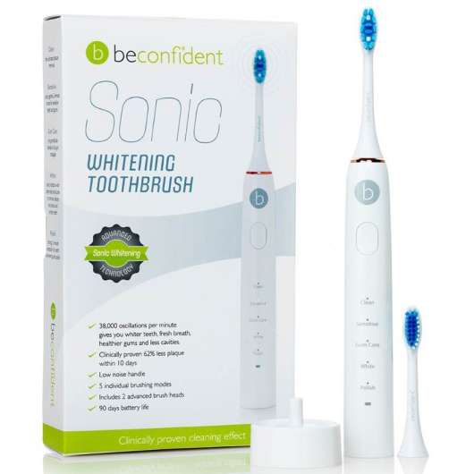 Beconfident Beconfident Sonic Whitening Toothbrush. White/rose gold