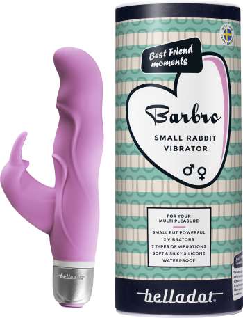 Belladot Barbro liten rabbit vibrator rosa 1 st