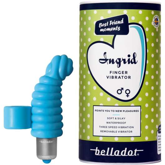 Belladot Ingrid Fingervibrator Blå 1 st